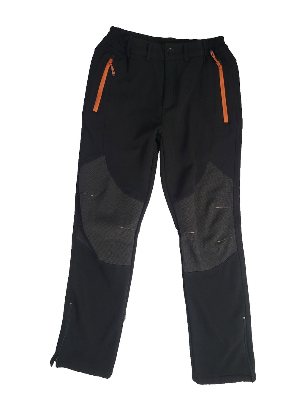 Gash Hao Men's 30x30 Black Softshell Fleece Lined Ski Snow Pants READ